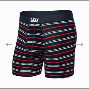 SAXX Slim fit boxer brief in Dark Ink Coast Stripe for Men Never worn